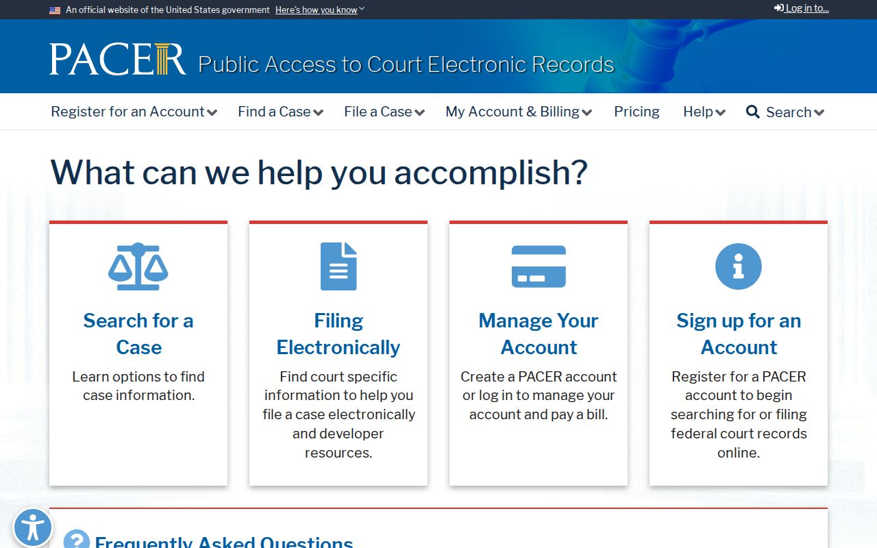 Barbour County court dockets PACER federal court records